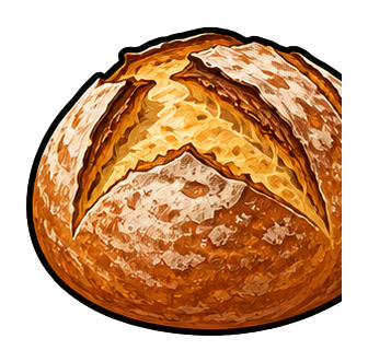 Preview for Sourdough Loaf Sticker For Bakery Designs