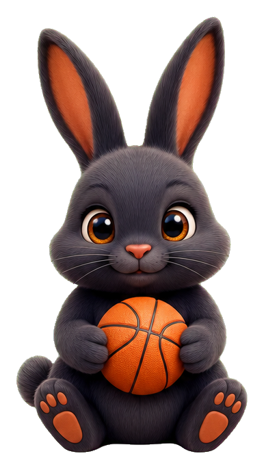 Preview for Basketball Bunny Sticker Graphic