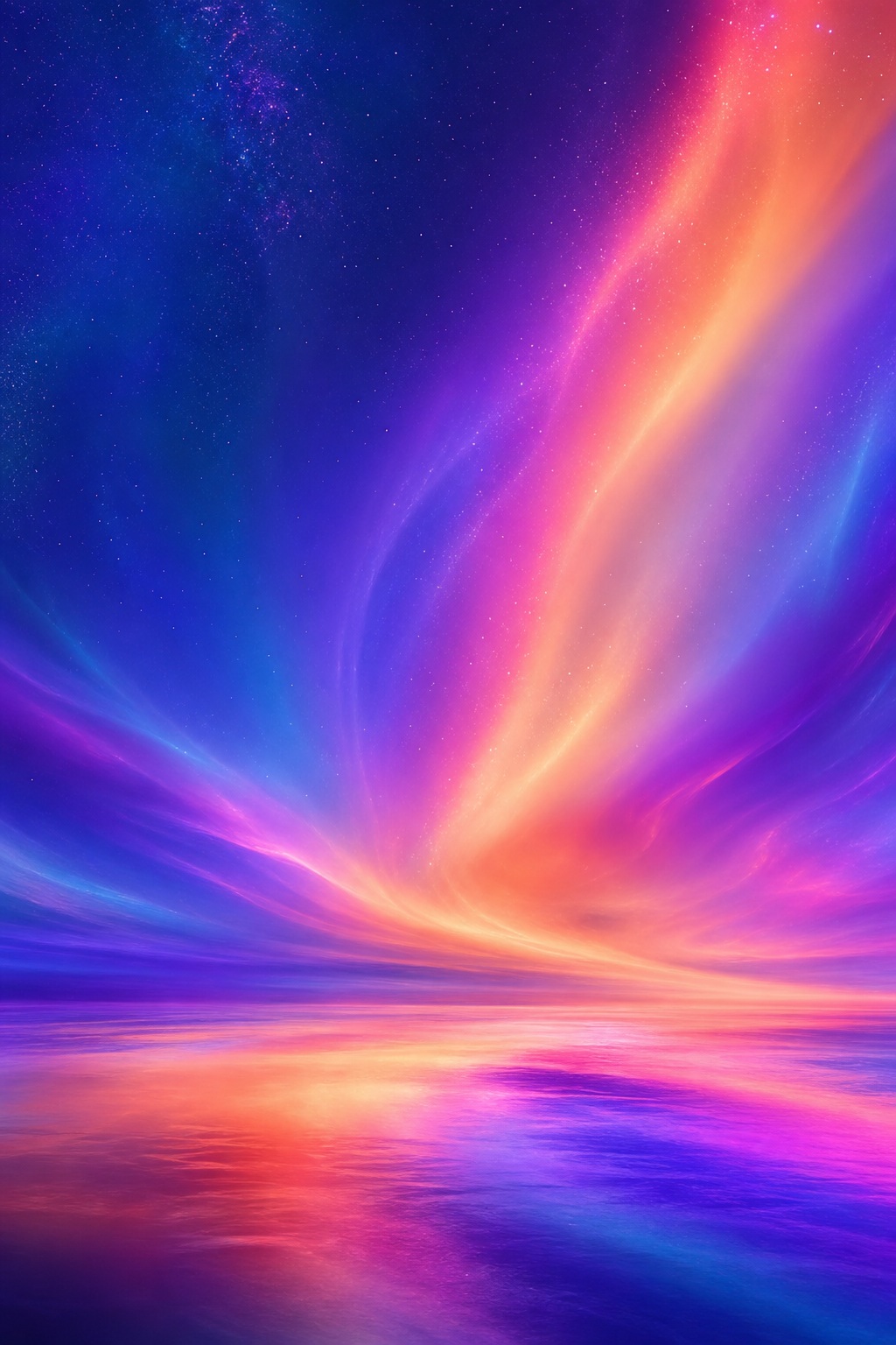 Preview for Neon Aurora Gradient Stock Background