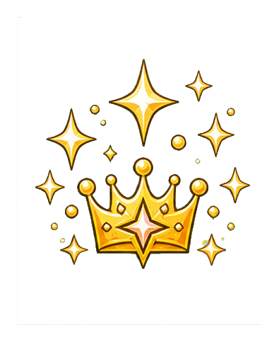Preview for Crown Twinkle Cluster Sticker