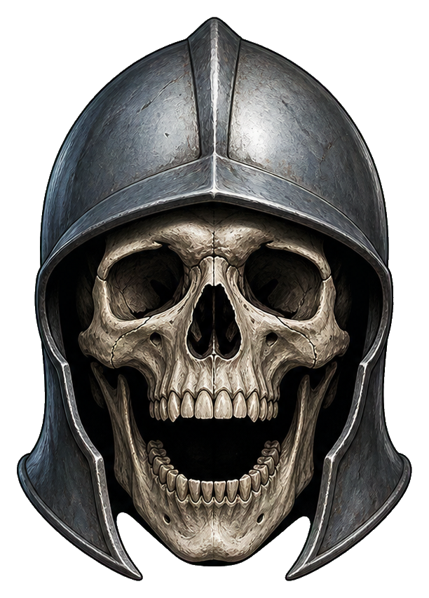 Preview for Knight Helmet Skull Sticker