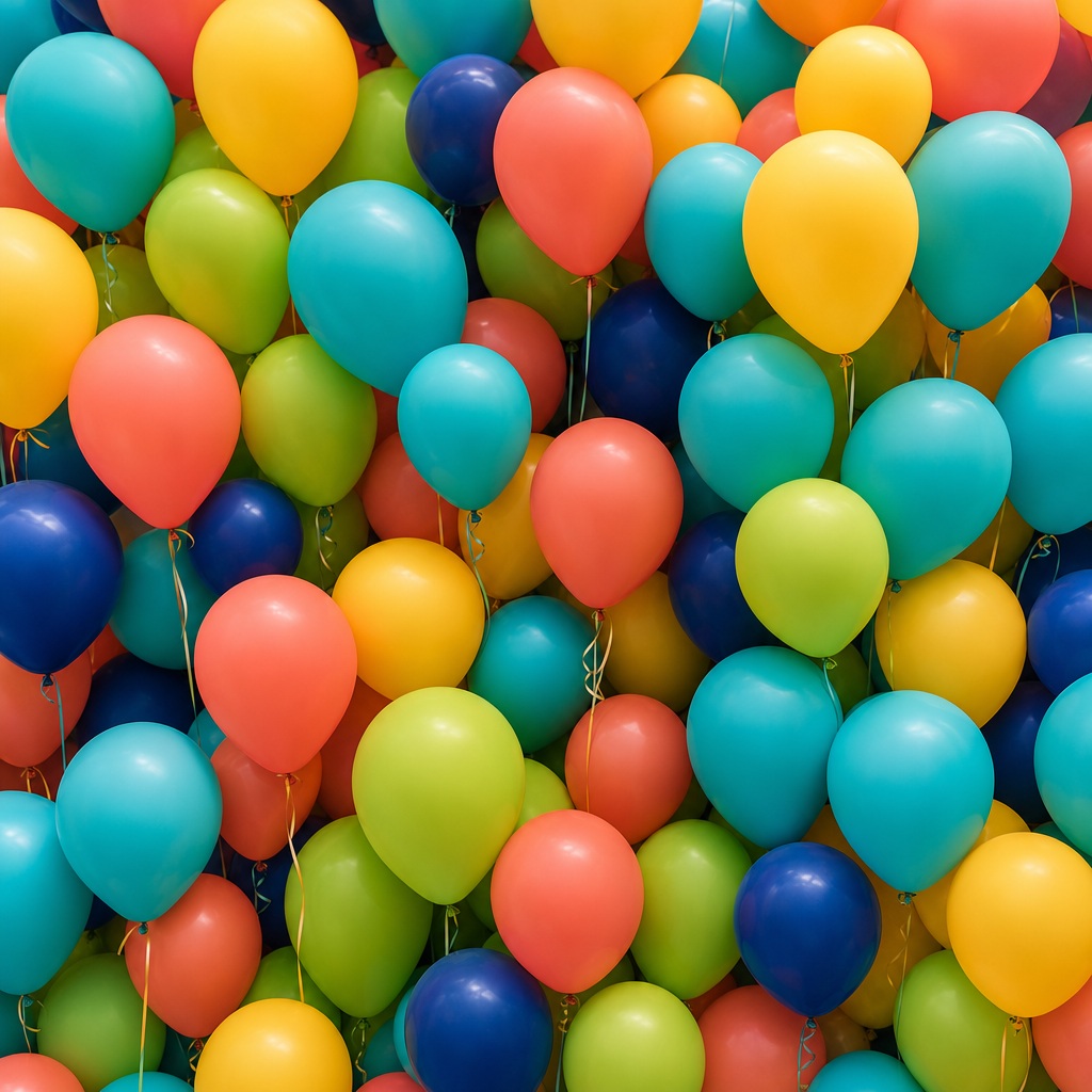Preview for Tropical Mix Balloon Wall Background