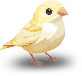 Preview for Low-poly-yellow-bird-illustration-animal-sticker-73d0b