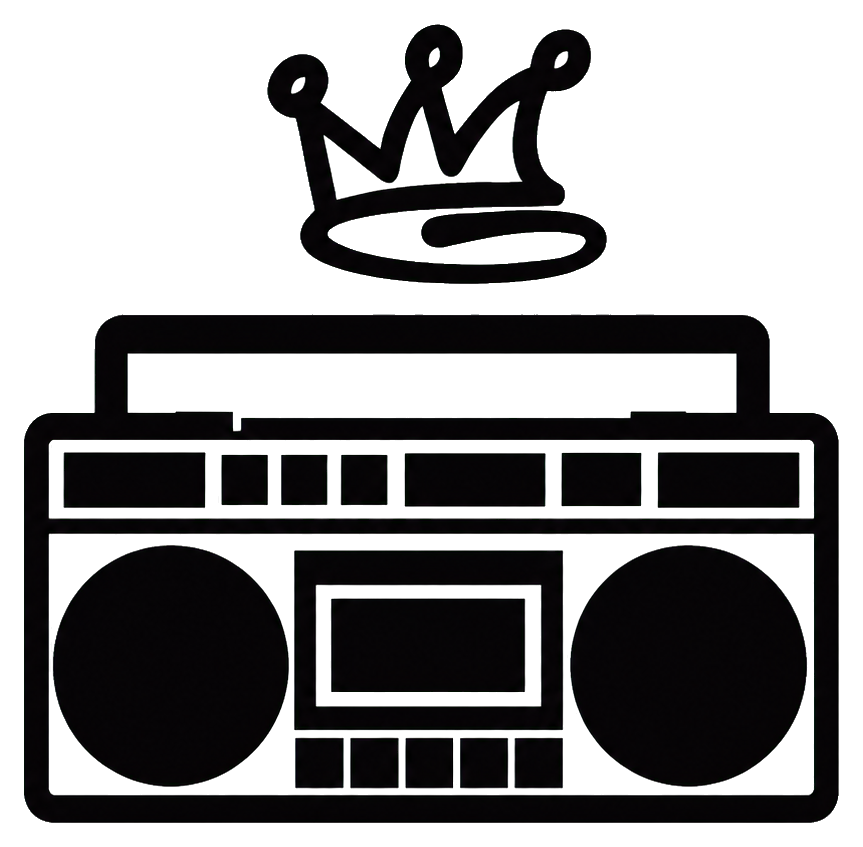 Preview for Crowned Boombox Sticker