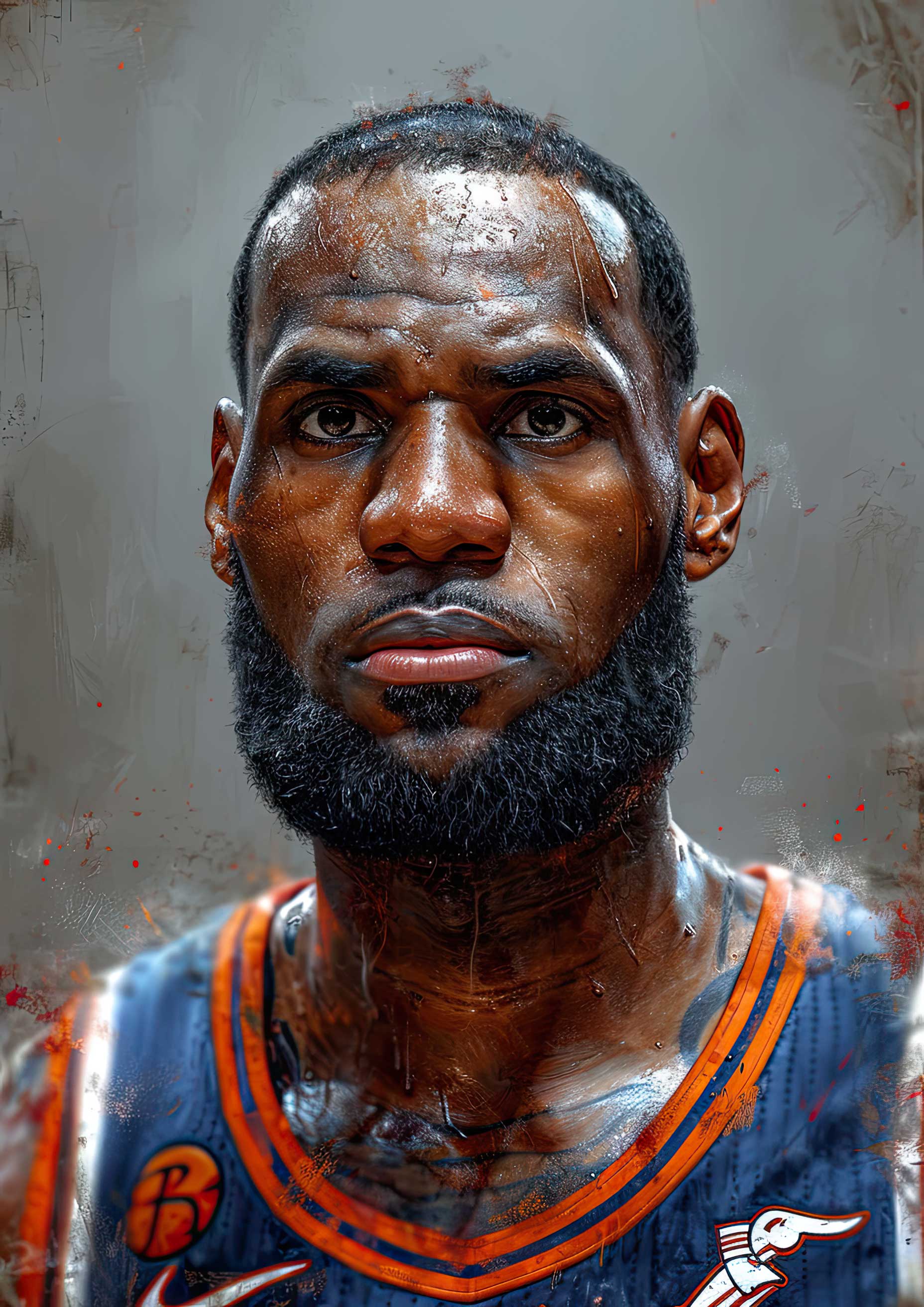 Preview for Lebron-james-digital-portrait-celebrities-background-2507c