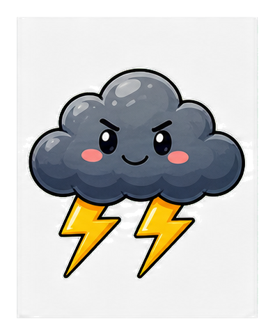 Preview for Lightning Cloud Sticker
