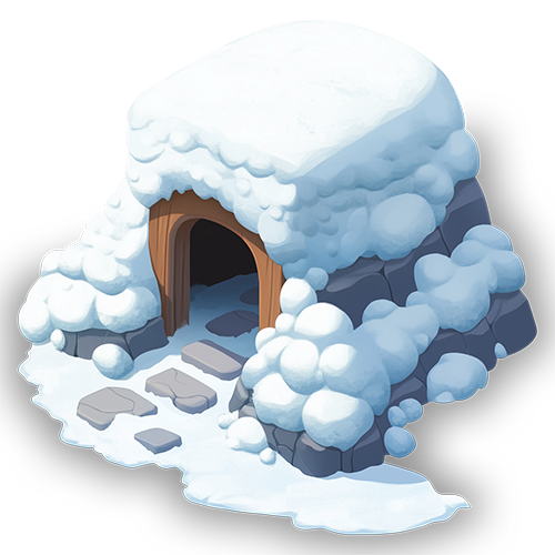 Preview for Snowy-cave-entrance-illustration-building-sticker-c3a2e