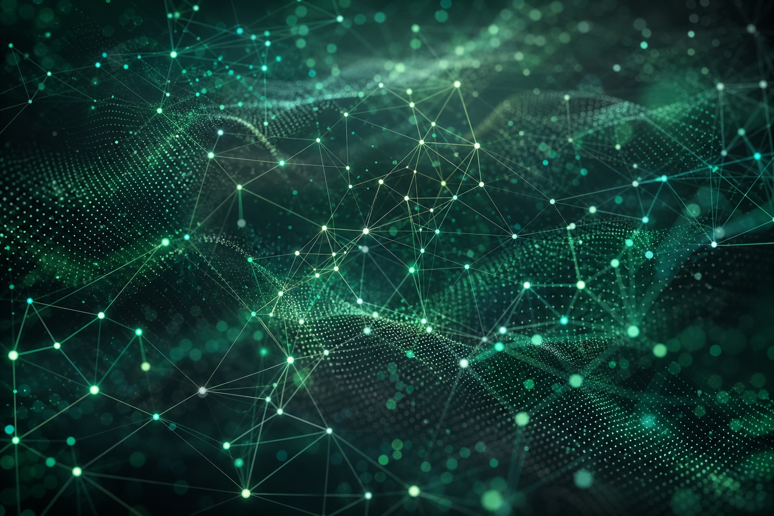 Preview for Emerald Graphite Connected Dot Field Background
