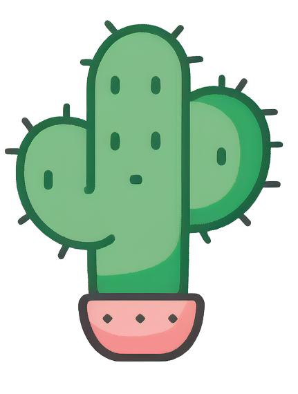 Preview for Cartoon-cactus-illustration-sticker-ba6c4