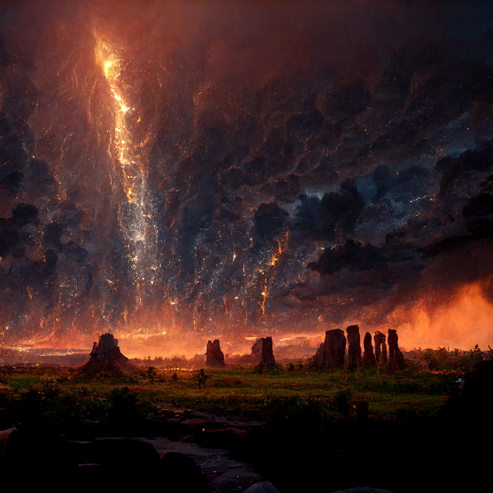 Preview for Dramatic-landscape-towering-clouds-ai-images-background-760ba