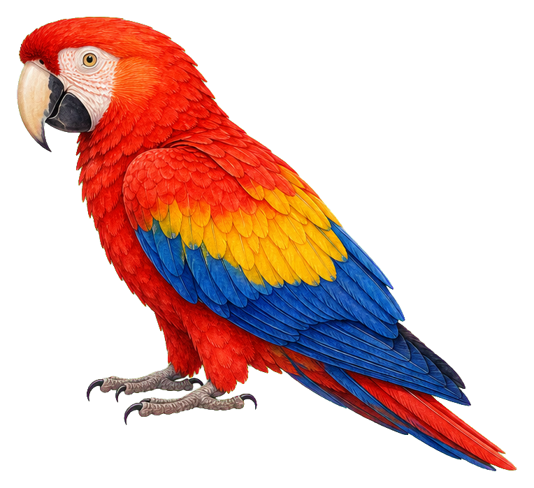 Preview for Scarlet Macaw Sticker