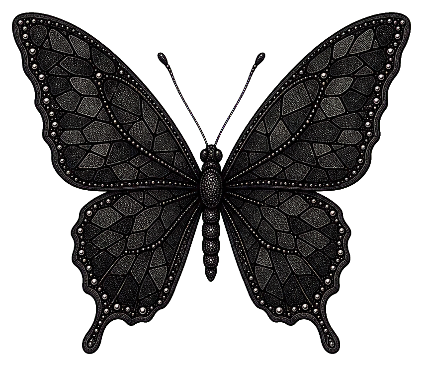 Preview for Obsidian Mosaic Butterfly Sticker