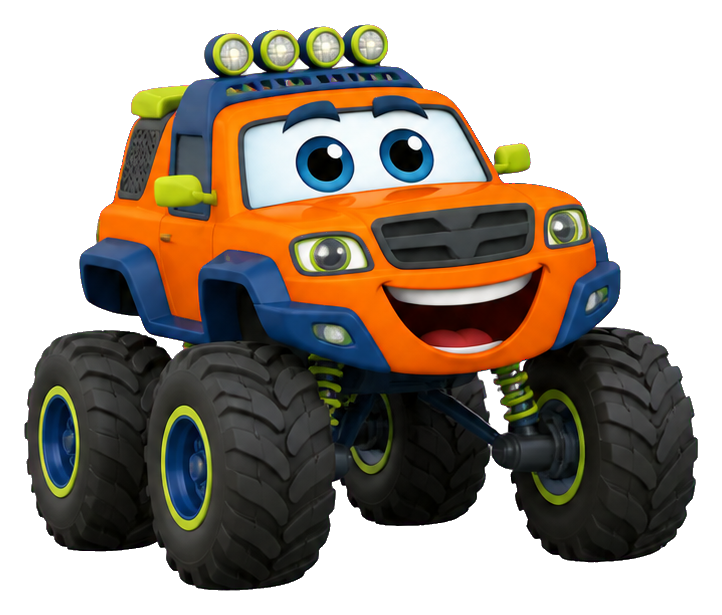 Preview for Excited Monster Truck Character Sticker