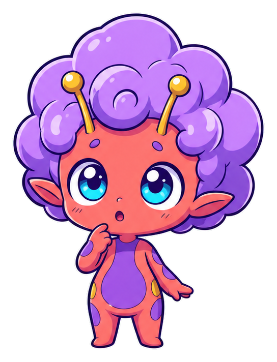 Preview for Anime Alien Creature Sticker