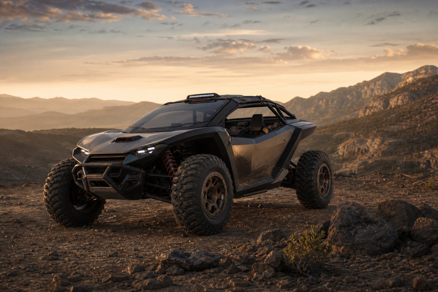 Preview for Off Road Dawn Stock Background