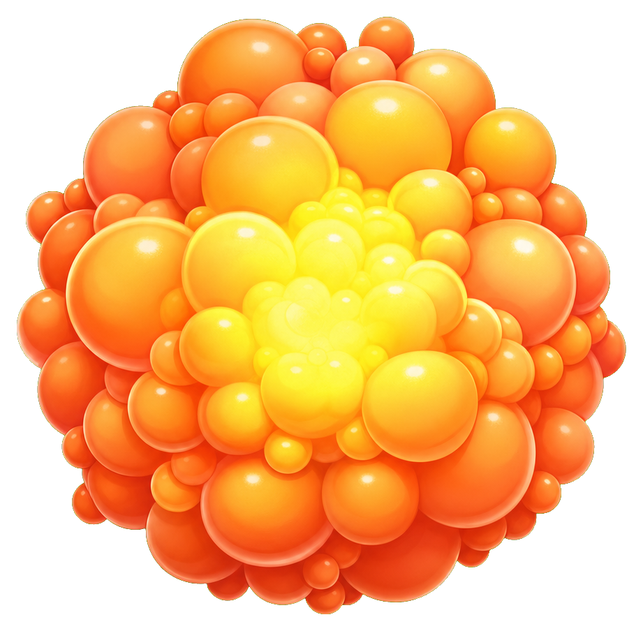 Preview for Apricot Bubble Blast Sticker