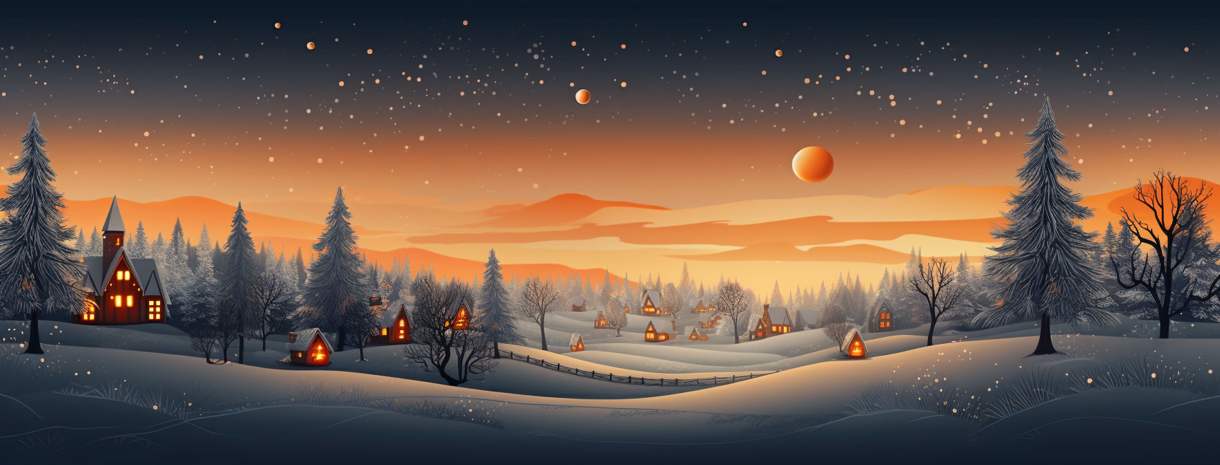 Preview for Winter-landscape-illustration-christmas-cover-background-95b00