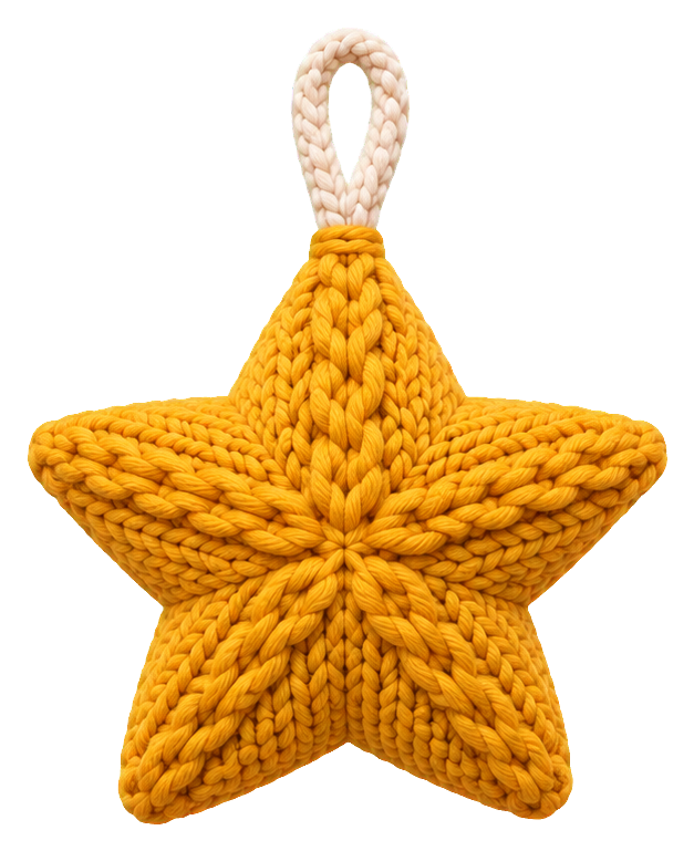 Preview for Knit Winter Star Ornament