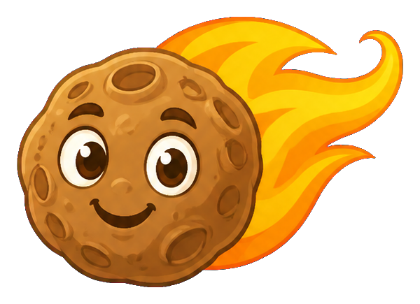 Preview for Comet Cartoon Sticker