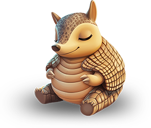 Preview for Sleeping-armadillo-illustration-animal-sticker-dc02d