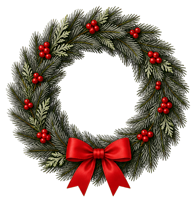 Preview for Plain Christmas Wreath Sticker
