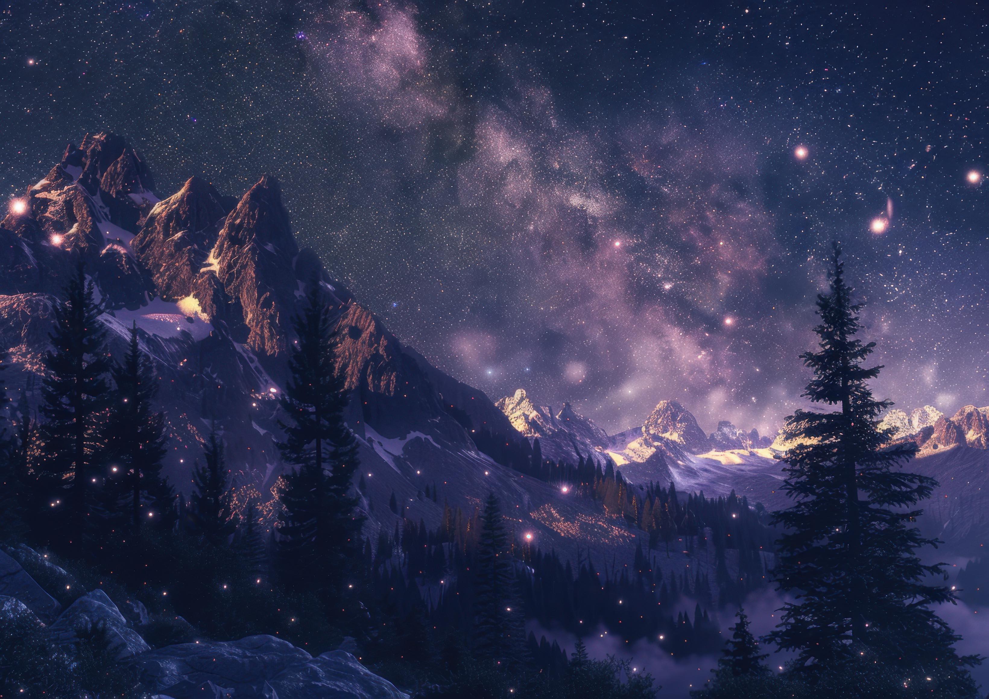 Preview for Milky-way-over-snowy-mountains-astrophotography-photo-background-ae206