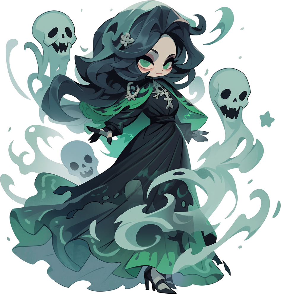 Preview for Mystic-witch-illustration-ghosts-sticker-5f4b7