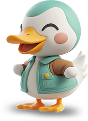 Preview for 3d-cartoon-duck-character-sticker-dc3c9