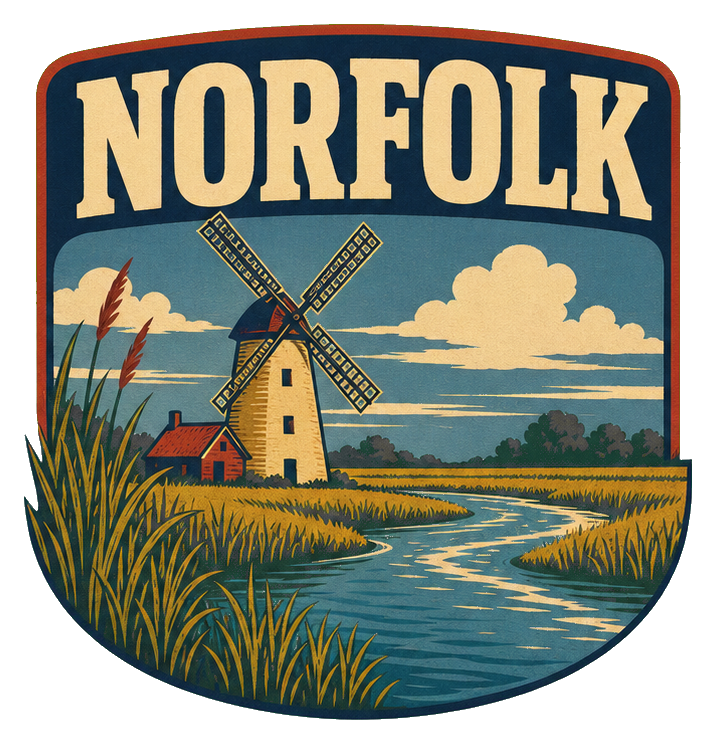 Preview for Norfolk Windmill Retro Sticker