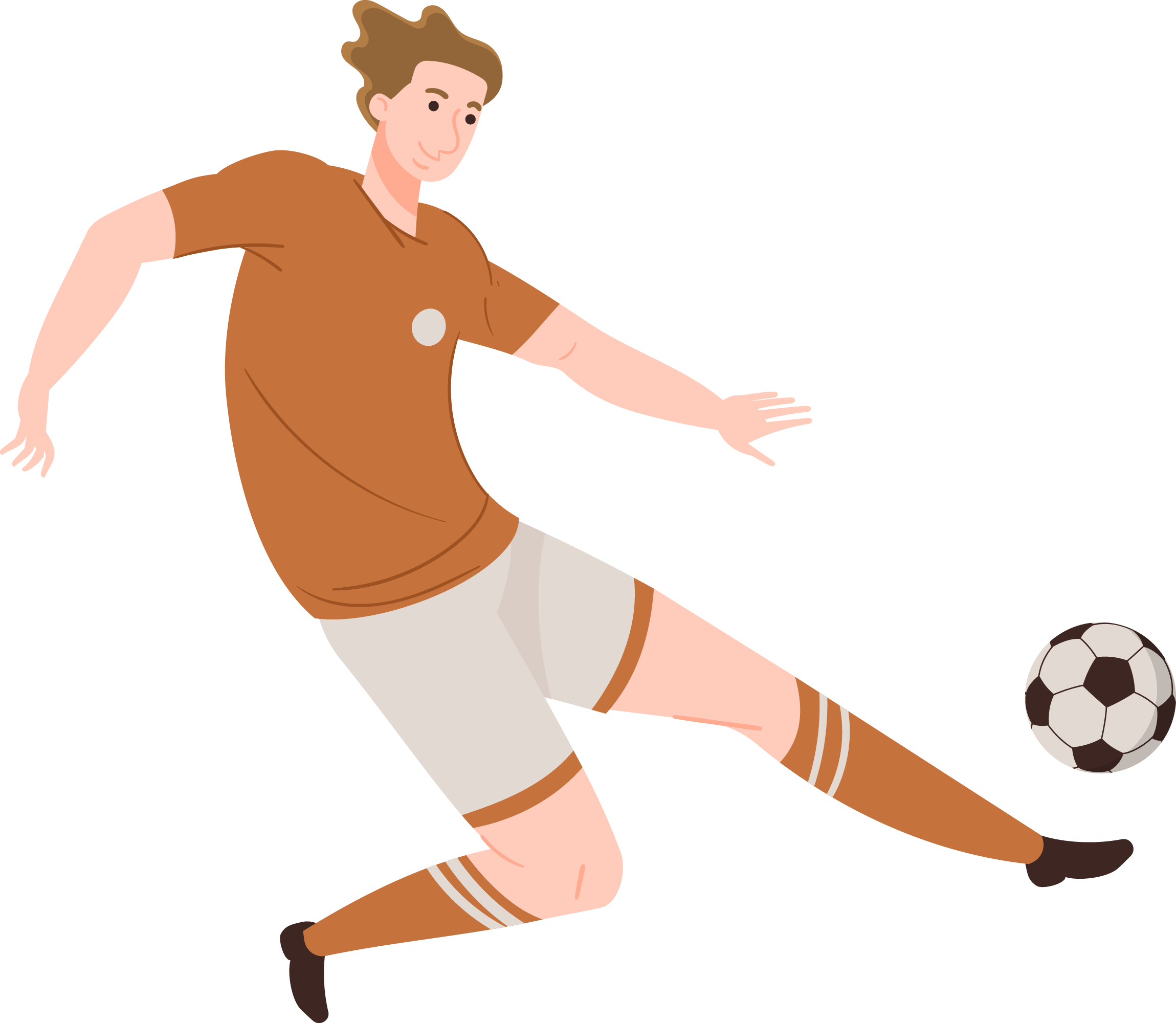 Preview for Soccer-player-kicking-ball-illustration-sticker-0cd48