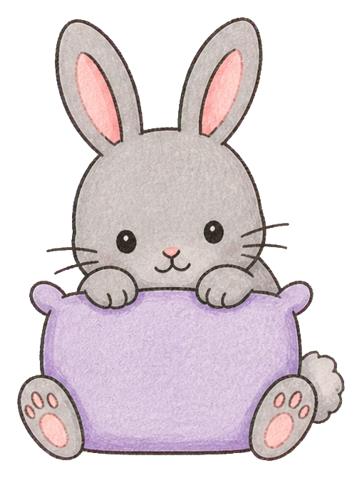 Preview for Charcoal Rabbit Peek Sticker