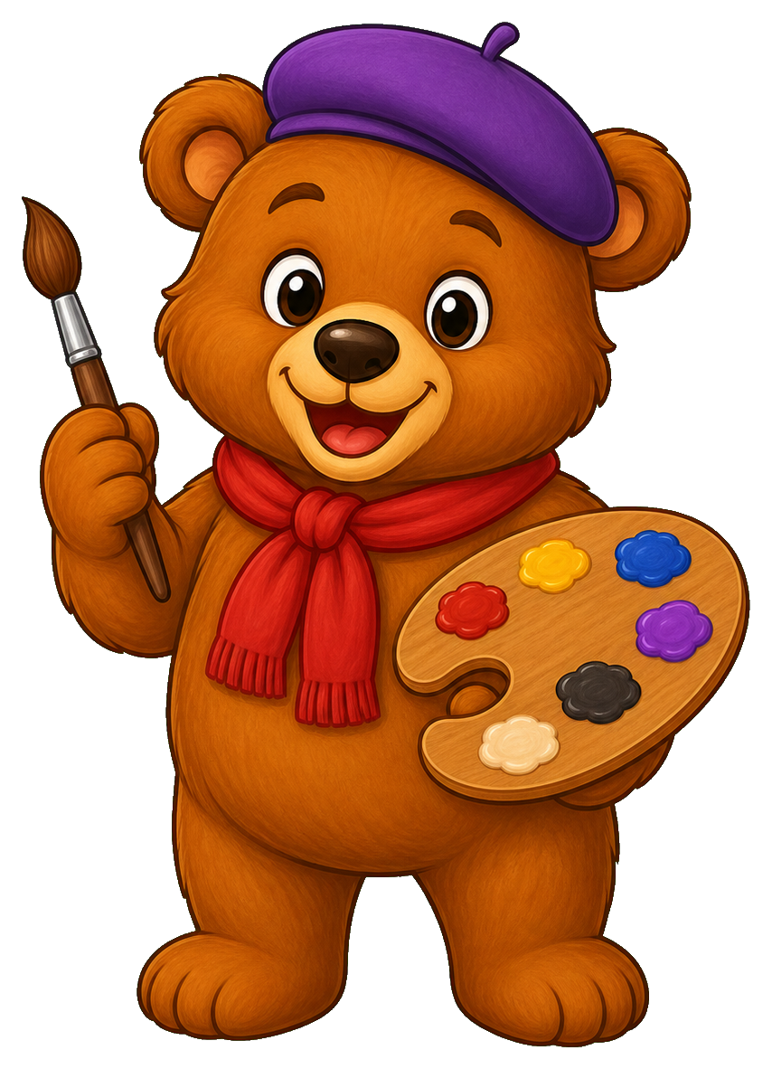 Preview for Artist Bear Sticker