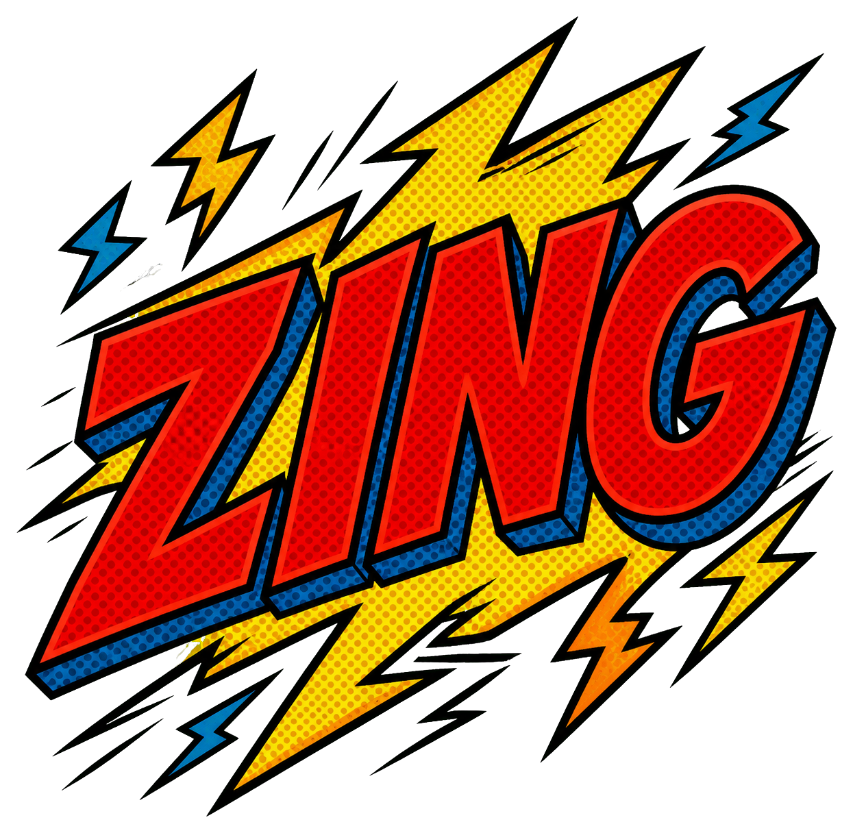 Preview for Zing Lightning Comic Sticker