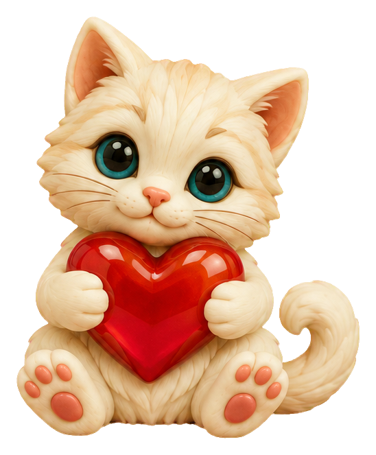 Preview for Valentine Keepsake Heart Cat