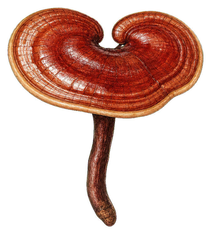 Preview for Reishi Mushroom Vintage Sticker
