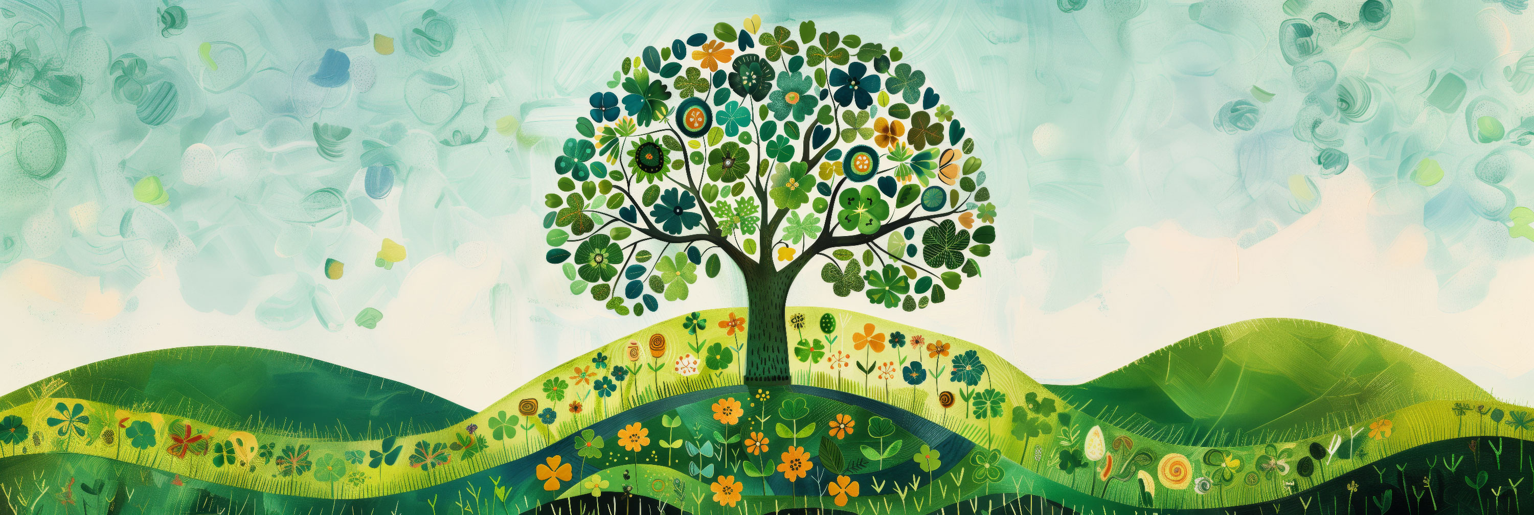Preview for Mosaic-tree-landscape-st-patricks-background-63155