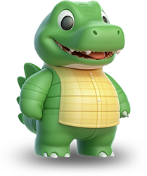 Preview for Cartoon-alligator-character-animal-sticker-2942b