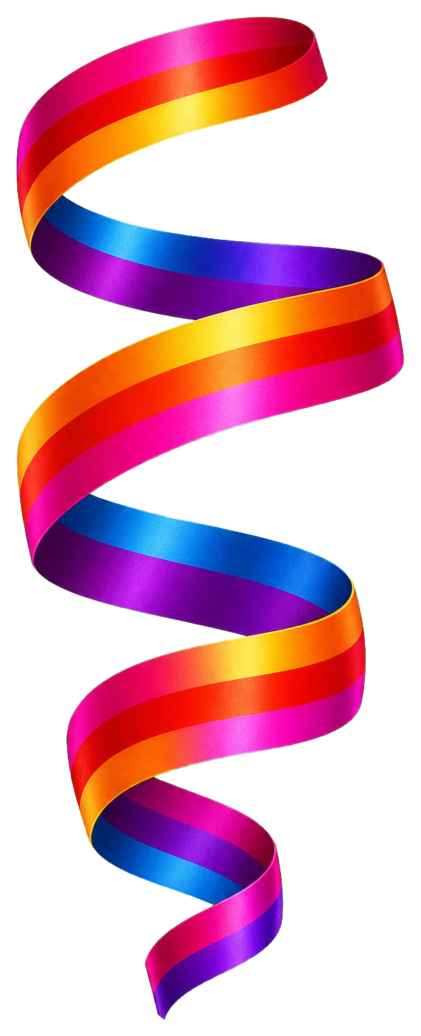 Preview for Rainbow Streamer Sticker Graphic