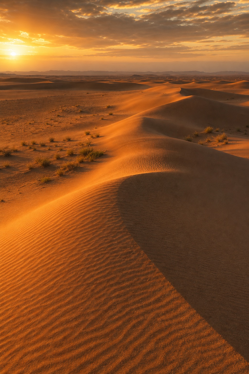 Preview for Sunset African Dunes Background