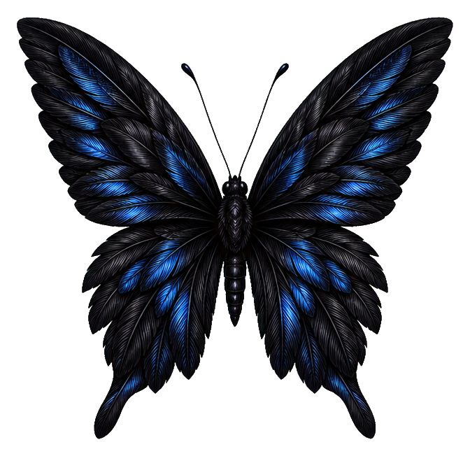 Preview for Raven Feather Butterfly Sticker
