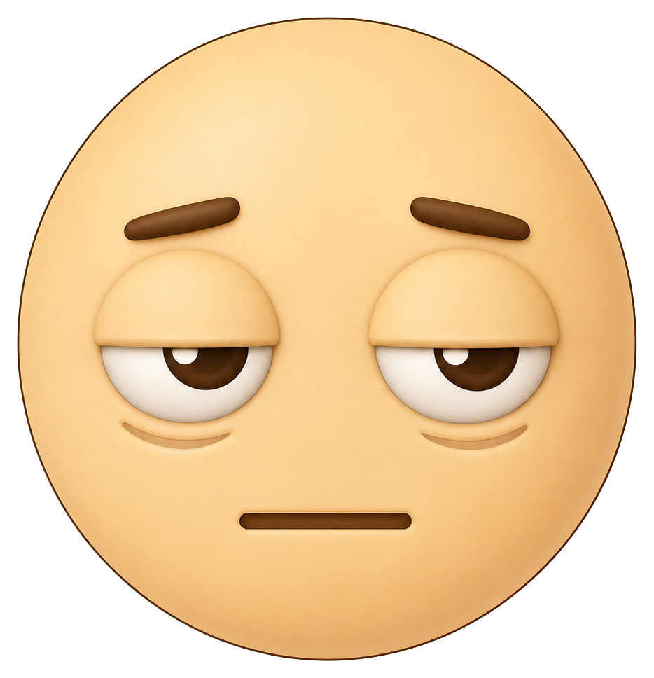 Preview for Sleepy Deadpan Face Sticker