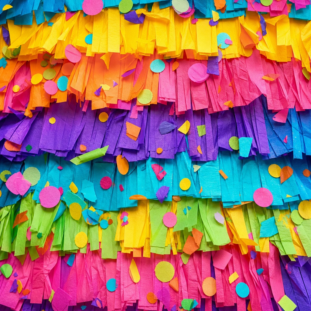 Preview for Colorful Birthday Piñata Paper Background