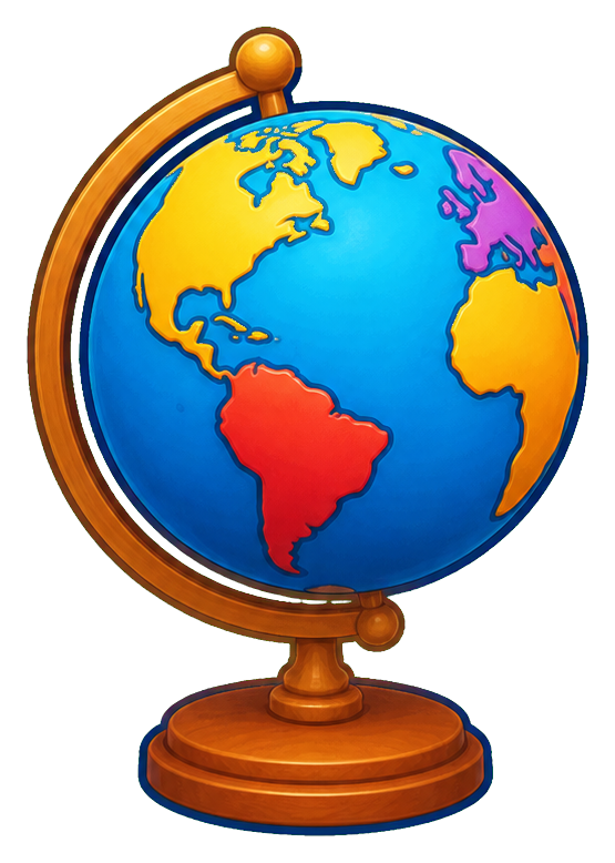 Preview for Blue Globe Sticker