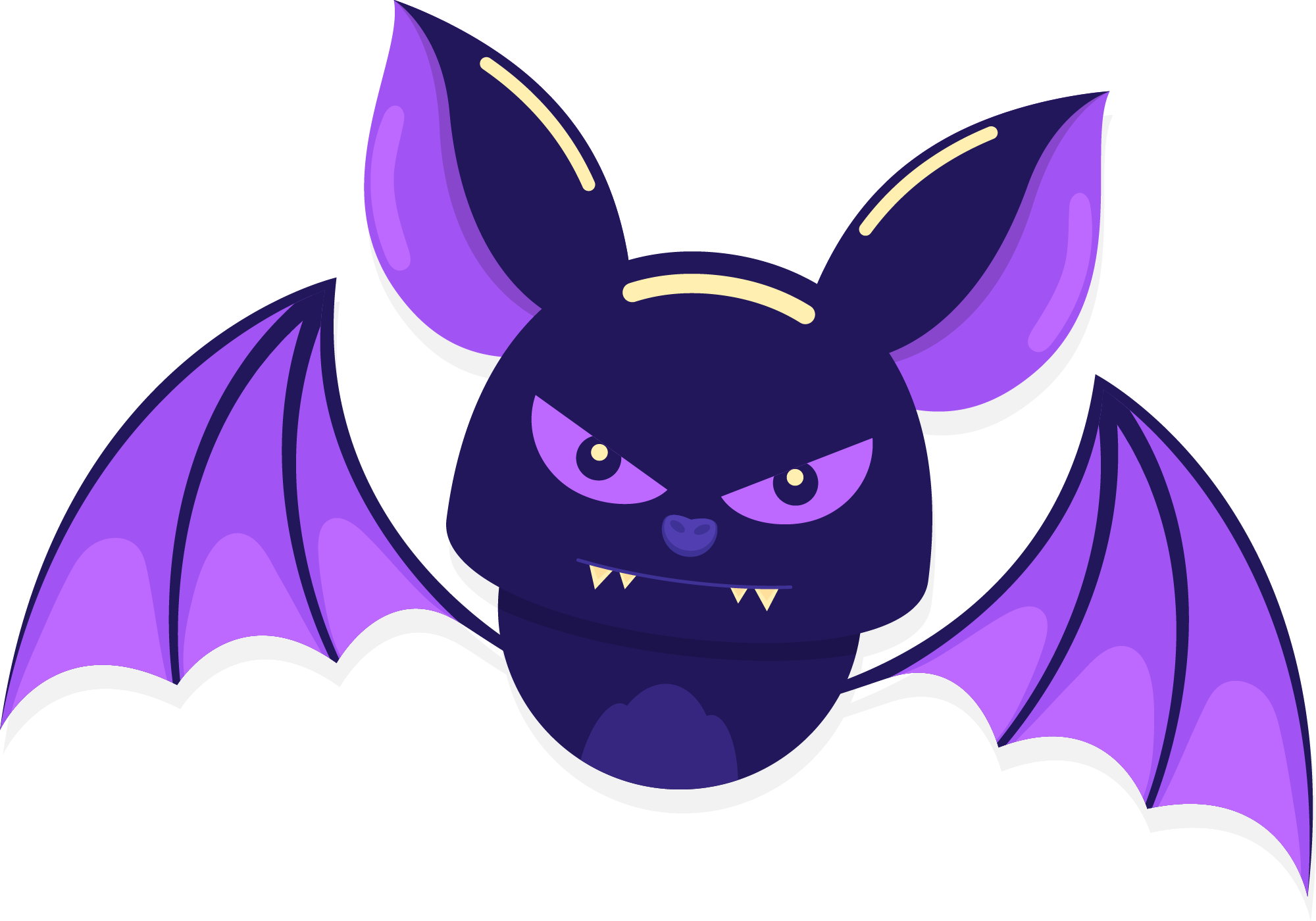 Preview for Cartoon-purple-bat-illustration-bats-sticker-baa8e