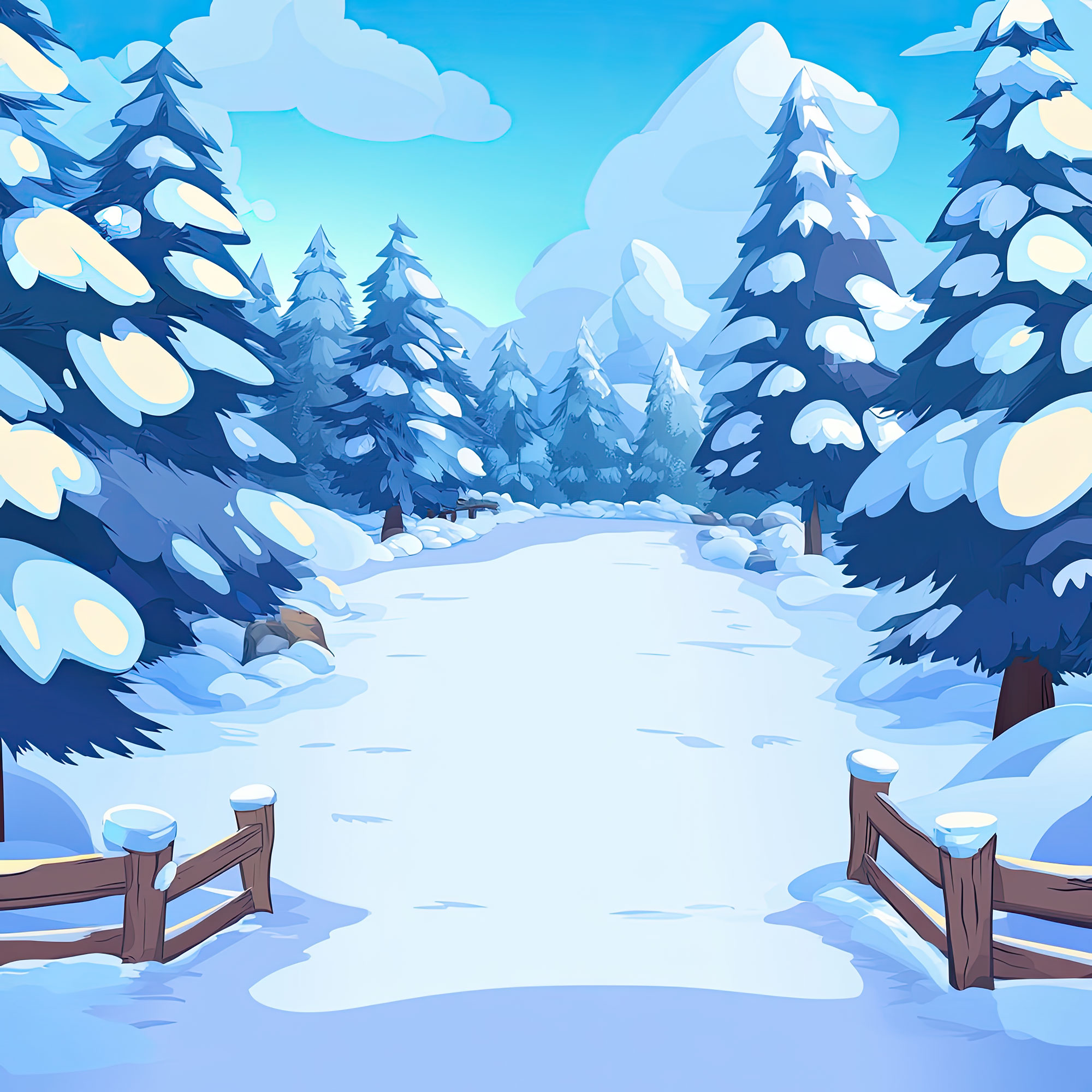 Preview for Winter-forest-landscape-christmas-backdrop-background-27c95