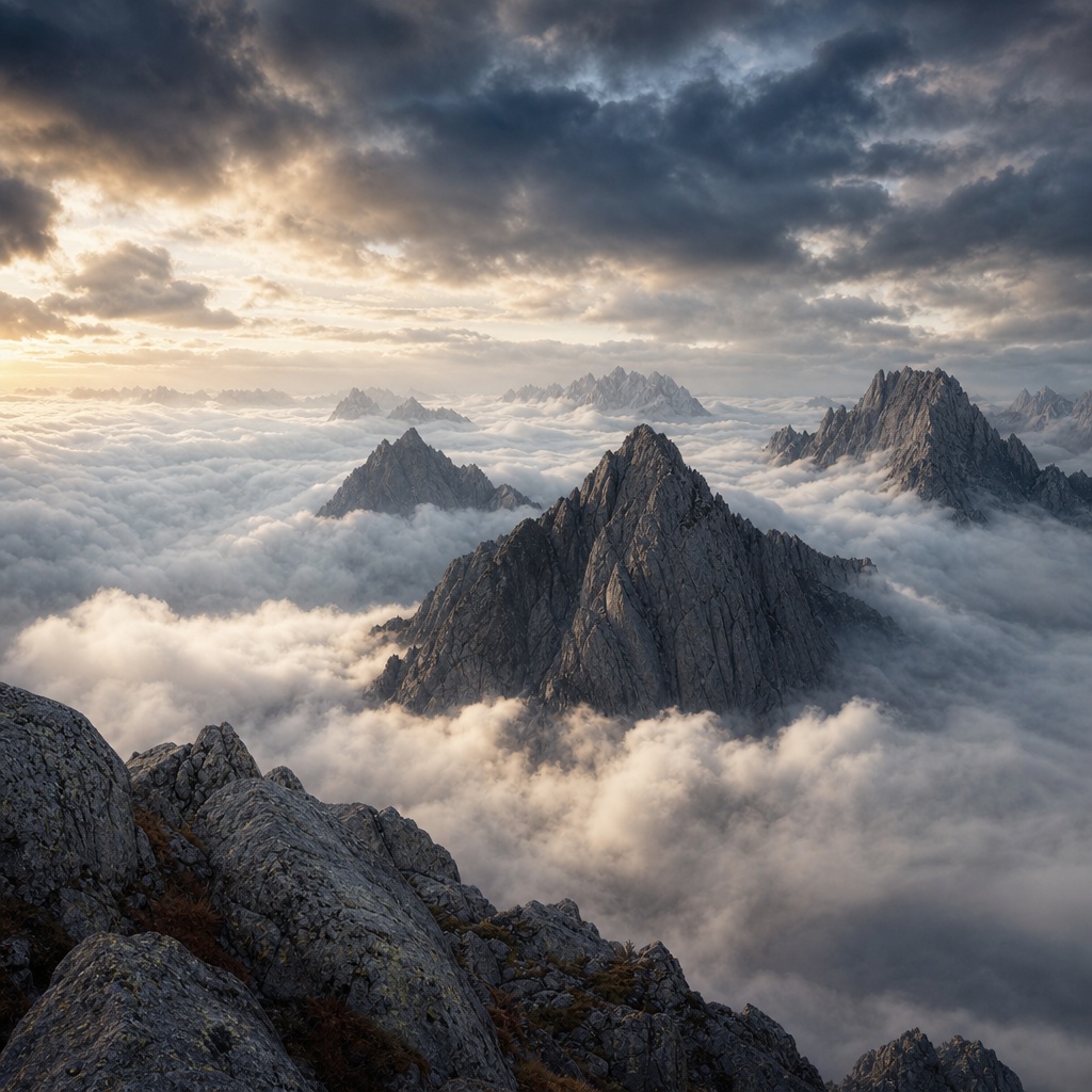 Preview for Alpine Mountain Ridge Stock Background