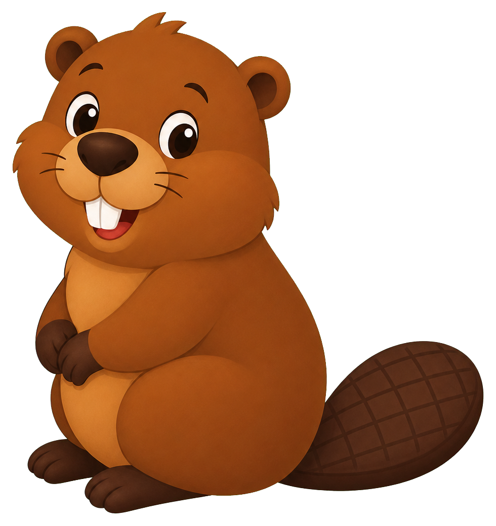 Preview for Beaver Side Sit Sticker