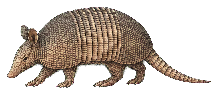 Preview for Nine-banded Armadillo Vintage Sticker