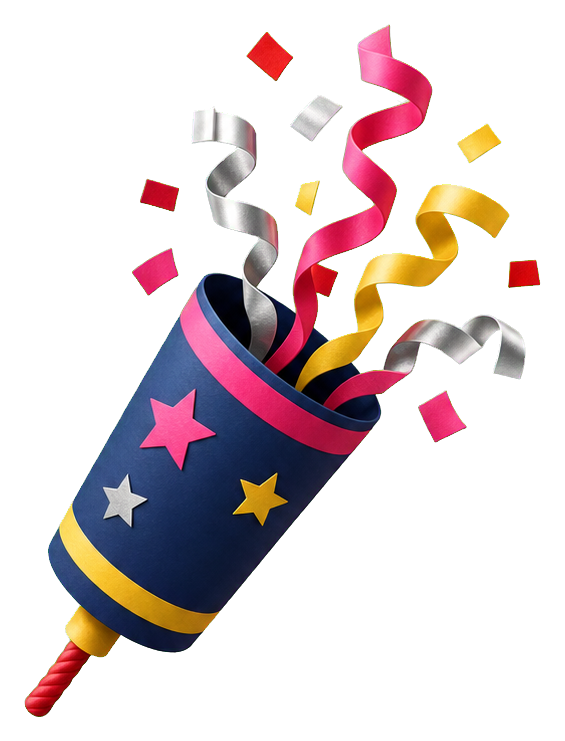Preview for Confetti Cannon Sticker