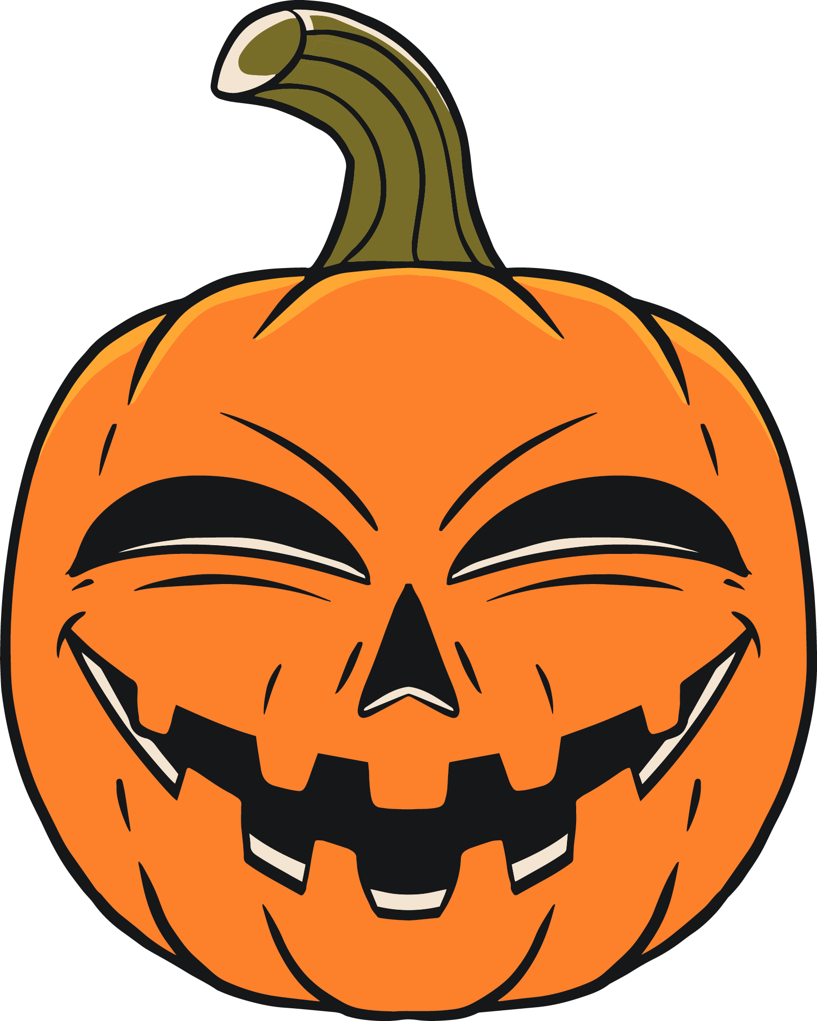 Preview for Halloween-jack-o-lantern-cartoon-pumpkins-sticker-fc32d